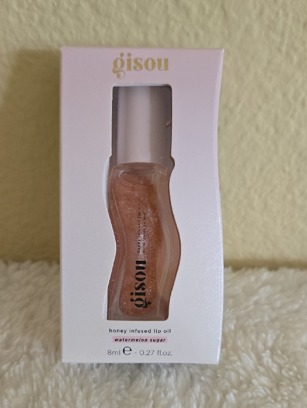 Gisou Honey-Infused Lip Oil in Watermelon Sugar - Shimmery Pink